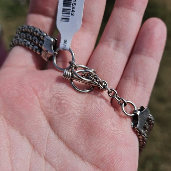 Silpada 925 Sterling Silver Multi Strand Popcorn Ball Necklace 16 Inches - Picture 5 of 8